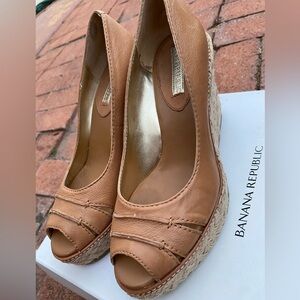 Banana Republic Wedges. Lightly worn.
